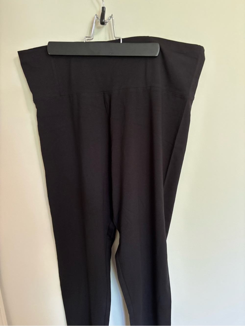 Ricki’s High-Waist casual Black Cotton Leggings - Women (XXL Regular length)